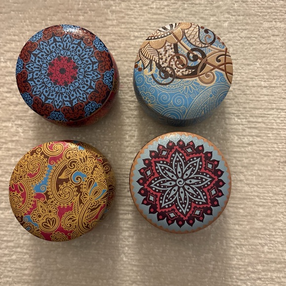 Othr Other - Colorful Mandala Patterned Tin candles